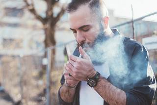 Approximately 22 percent of smoking veterans polled reported cigarette use. Approximately 22 percent of smoking veterans polled reported cigarette use.
